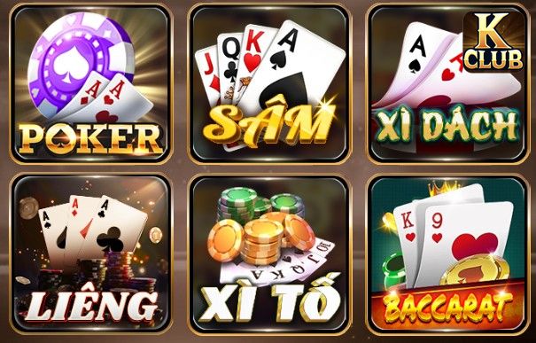 Top các trò chơi giải trí cá cược tại Game Bài Kclub
